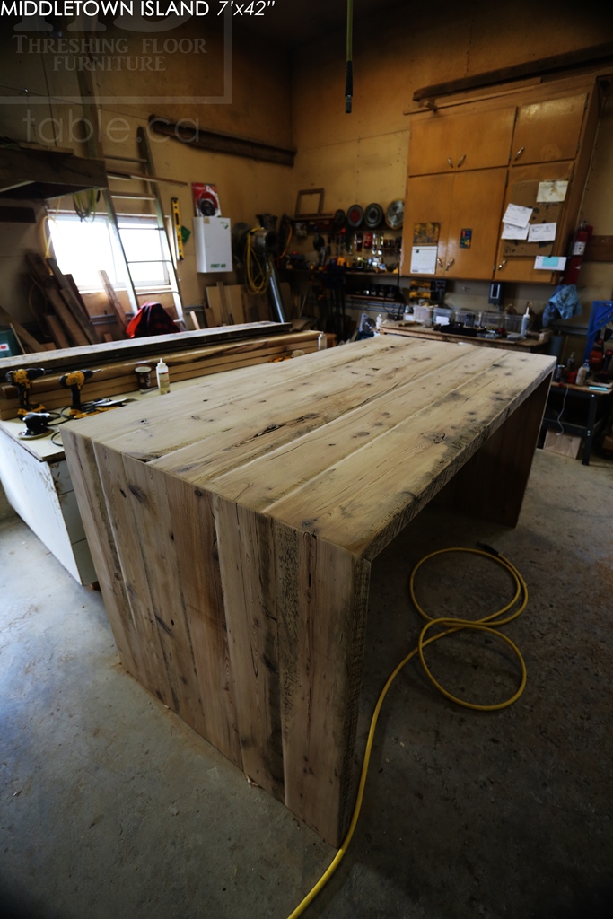 Reclaimed Wood Kitchen Island HD Threshing Floor Furniture